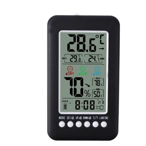 Indoor Comfort Indication Thermometer Hygrometer Smart Digital Voice-activated Backlight Electronic Clock Alarm