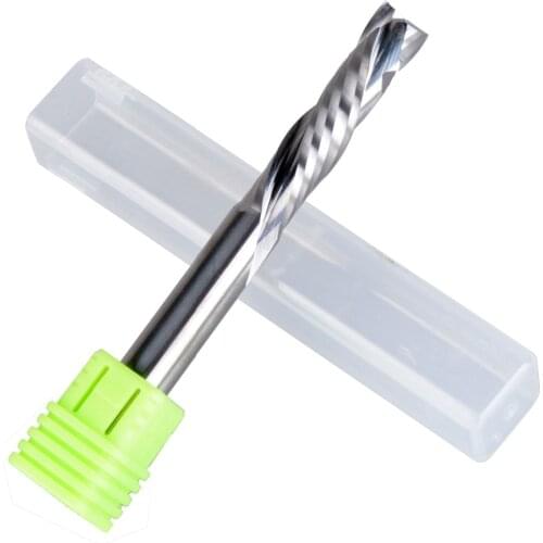 1Pcs 10x42mm 3A Up Down Cut 2 Spiral Flute Carbide Mill,CNC Milling Cutter,Woodworking Cutting Tools Router Bit