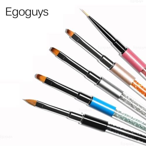 5 Color Nail Art Brush Gradient Nail Polish UV Gel Painting Pen French Lines Stripes Grid Flower Pattern Drawing Varnishes Liner