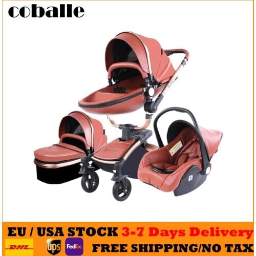 Newborn Baby Stroller 3 in 1 Multifunctional Walker High Landscape Stroller Folding Strollers Baby Trolley Kinderwagen Poussette