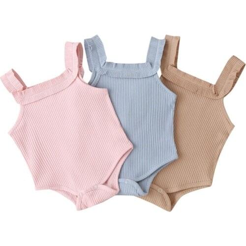 Bobora Newborn Kids Bodysuit Baby Boy Girl Clothes Jumpsuit Sunsuit Outfits Soild Childrens Clothes Baby Summer Clothing