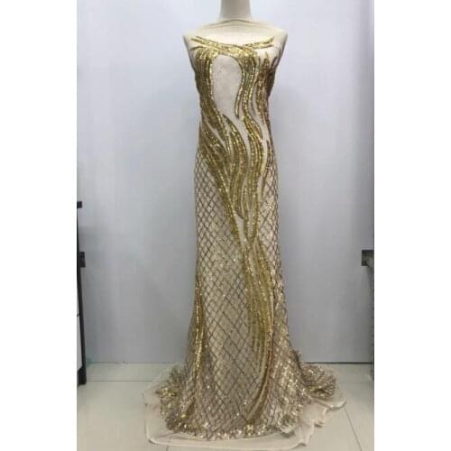 Beautiful L-12345 Nigerian fabric for party dress new African embroidered lace fabric