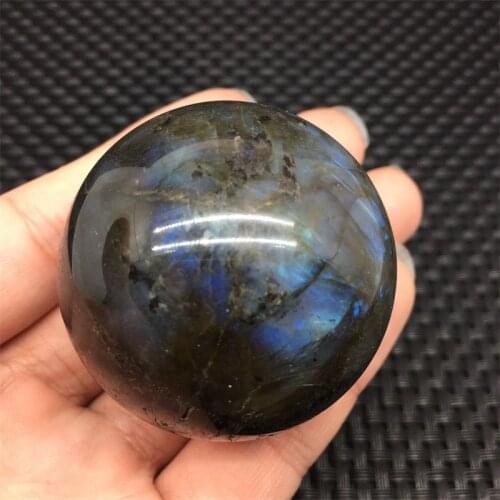 Madagascar natural labradorite quartz crystal sphere ball rieki healing