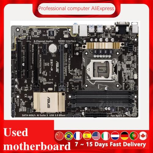 For Asus Z97-P Desktop Motherboard Z97 LGA 1150 For Core i7 i5 i3 SATA3 USB3.0 Original Used Mainboard