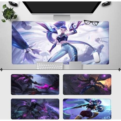Desk Mat League of Legends KaiSa Mouse Pad Gaming MousePad Large Big Mouse Mat Desktop Mat Computer Mouse pad For Overwatch