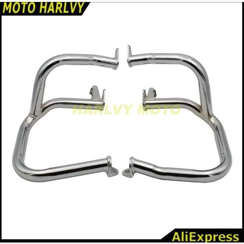 For Honda GL1800 GOLDWING 01-11 New Left & Right Iron Engine Case Guards Bars 2001 2002 2003 2004 2005 2006 2008