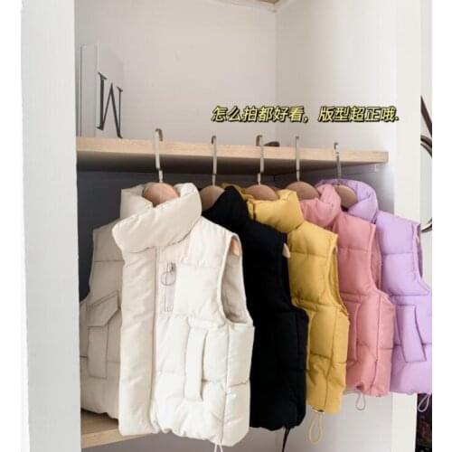2020 New Wholesale Girls Thicken Vest Fashion Winter Girls Vest Coat 1-6 Years QL10
