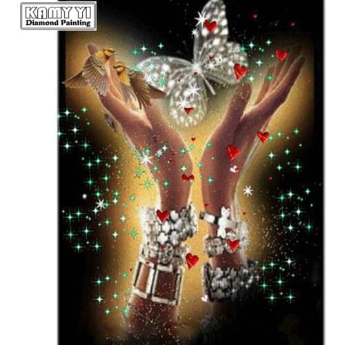 DIY 5D NEW Arrival Diamond Embroidery Hand Butterfly Diamond Painting Cross Stitch Full Square Mosaic Rhinestone Embroidery