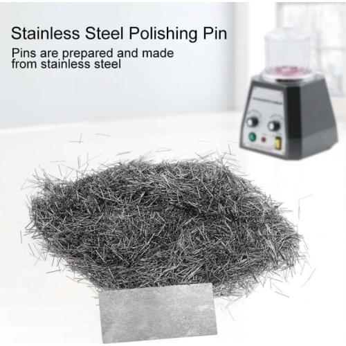 100g Stainless Steel Polishing Pin Jewelries Polisher Finishing Media Magnetic Pins Rotary Tumbler Accessories 0.2/0.3/0.4/0.5M
