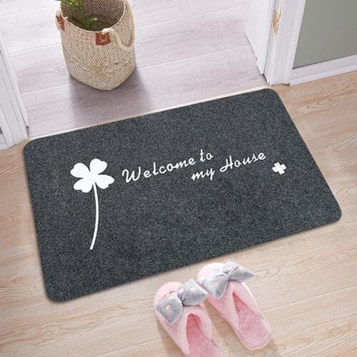 Welcome Floor Mat Entrance Doormats Non-slip Bath Mats Corridor Area Carpet Hallway Kitchen Area Rugs Tapis De Bain Washable