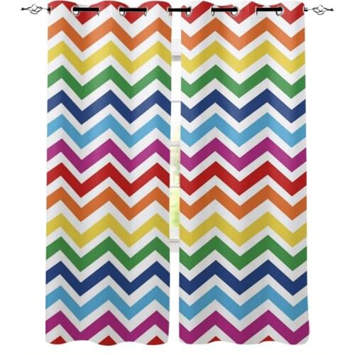 Ripple Color Simple Blackout Curtains for Children Kids Home Decor Bedroom Living Room High Shading Window Curtains