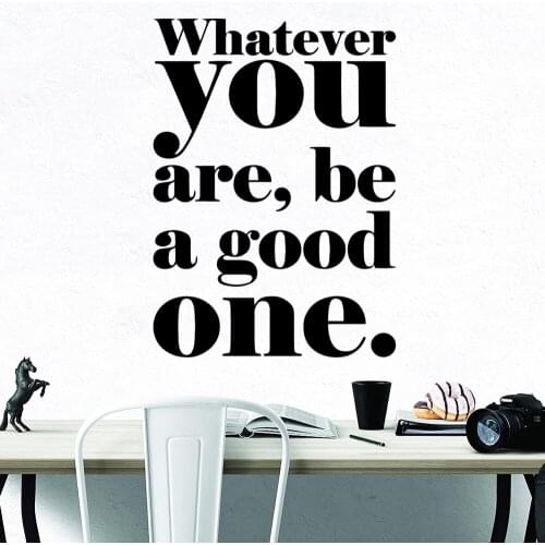 Drop Shipping be a good Sentence Art Sticker Waterproof Wall Stickers For Bedroom Decoration Wall Art MURAL adesivi murali