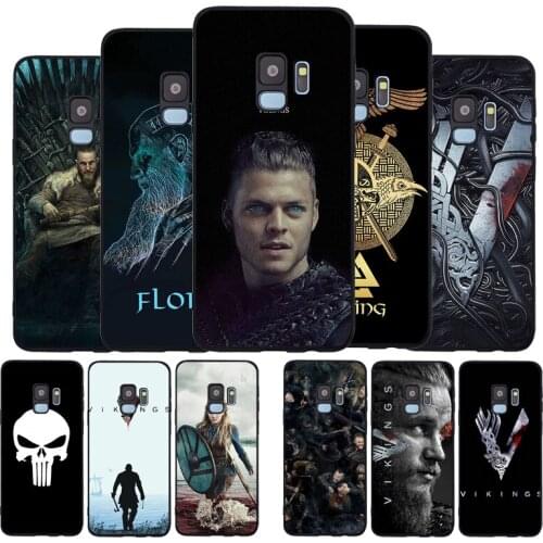 Ragnar Lothbrok Vikings Black TPU Silicone Soft Phone Case For Samsung Galaxy S20 S10 S9 S8 Plus Lite NOTE 10 9 8 S7 EDGE