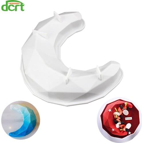 Ramadan Moon Silicone Moulds Cake Mold Non-stick DIY Eid Mubarak Dessert Mousse Cake Decorating Tool Kitchen Baking Tools