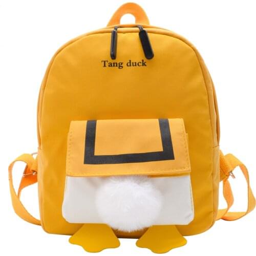 Nylon Children School Bags Kindergarten Backpacks Cute Duck Kids Backpack for Girls Boy Toddler SchoolBag Baby Student Book Bags