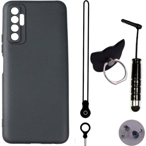 ITien TPU Silicone Protect Cover Phone Case For Tecno Camon 17P Pova 2 17 Pro Lanyard Ring Pen Gel Shell Etui Skin