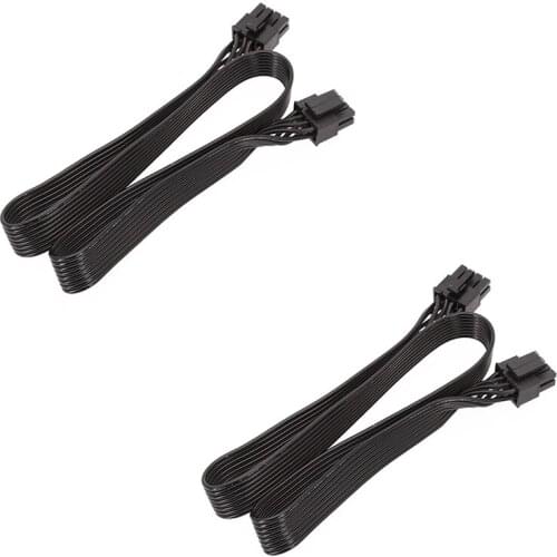 TOP CPU 8 Pin Male to CPU 8 Pin (4+4 Pin) Male EPS-12V Motherboard Power Adapter Cable for Corsair Modular Power Supply,2PCS