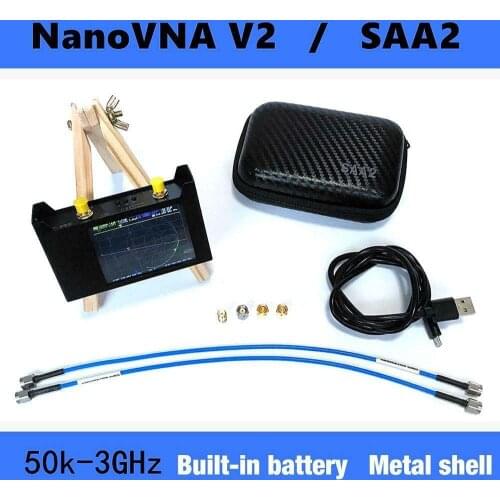 50K-3GHz NanoVNA Vector Network Analyzer Antenna Analyzer Shortwave Metal Shell SAA2