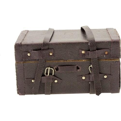 Vintage 1/12 Doll House Travel Suitcase for BJD Furniture Living Scene Model