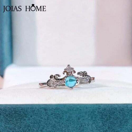 Joiashome Luxury 925 Sterling Silver Women Ring With Oval Shape Moonstone Gemstone Fine Jewelry Wedding Engagement Party Gift