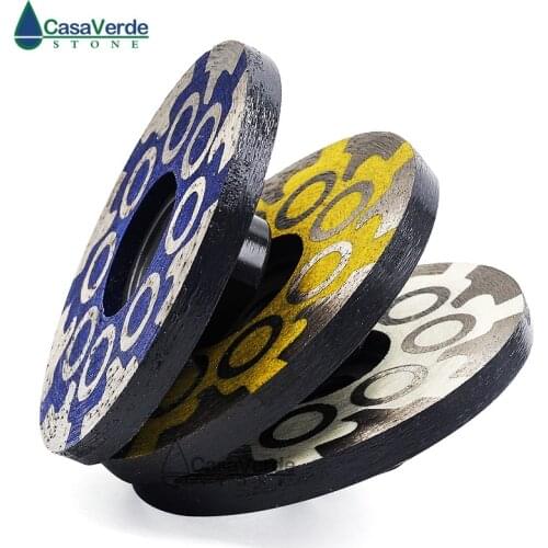 3pcs/lot 100mm resin filled 4 inch diamond turbo grinding discs for grinding and polishing stone