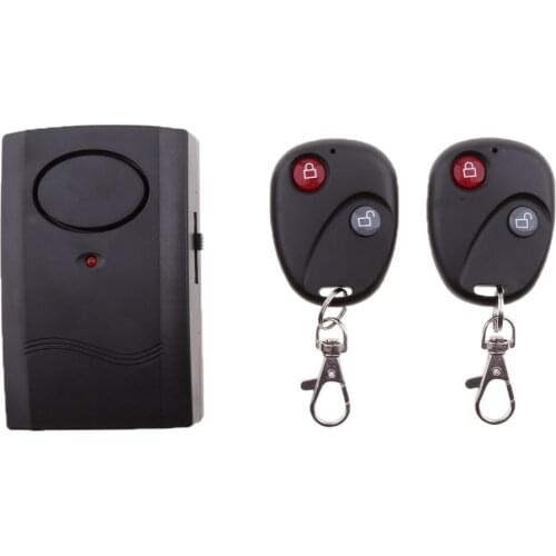 Wireless Vibration Alarm System Anti-Theft with Remote Control for Bike/Motorcycle/Vehicle Door and Window, 120db Loud