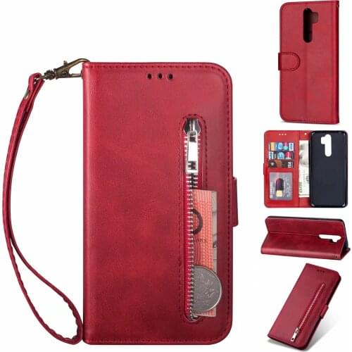 Zipper PU leather Wallet Phone Case For XiaoMi RedMi 9 9A 8 8A 8T 7 7A Note 10 9 8 7 Pro Mi 11 10T 9 POCO X3 Lite Case