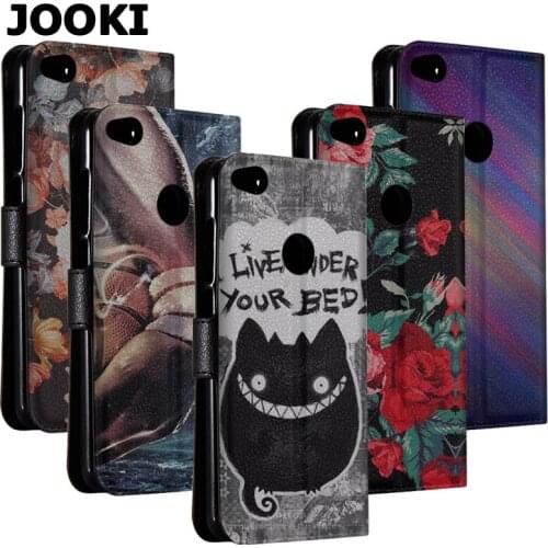 JOOKI Black PU Wallet Leather Case Cover For Huawei P8 Lite 2017 Mobile Phones Flip Stand Case For Huawei P9 Lite 2017 Nova Lite