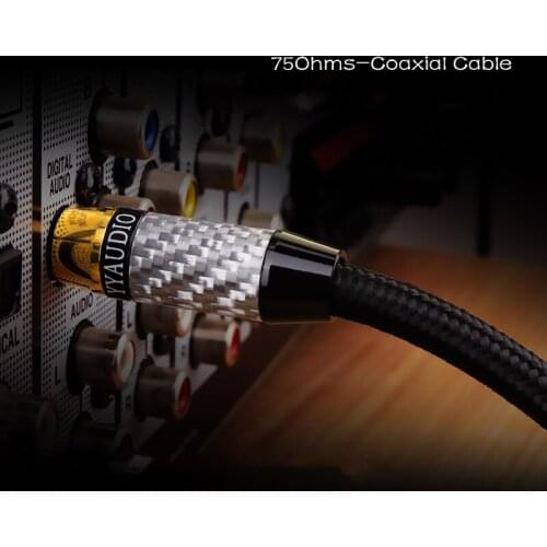 HIFI pure copper digital coaxial audio cable coaxial audio output line audio line subwoofer line 7.1 channel