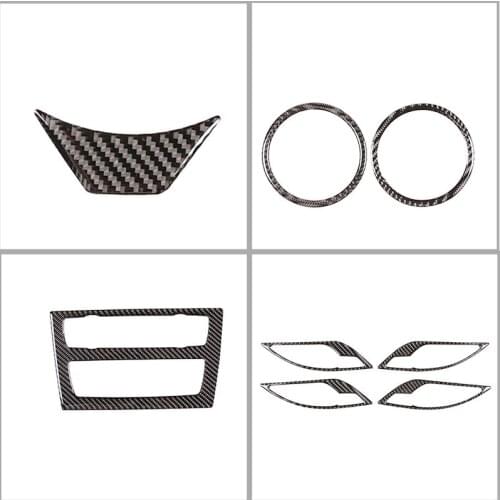 For BMW X1 Series 2011-2015 Car Interior Modification Parts Real Carbon Fiber (Soft) Car Accessories