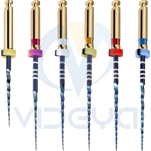 10 Packs Dental Endodontic Rotary Files Sx S1 F3 Heat Activation Niti Blue Endo File Manufacturer