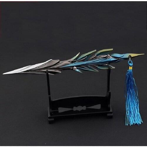 Doula Continent Game Related Products 20cm Genji Tang Sanfeng Tail Nine Young Alloy Sword Weapon Model Holiday Crafts Ornaments