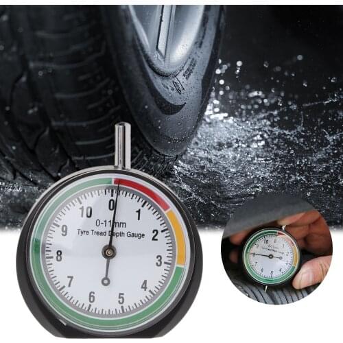 Tire Tread Depth Gauge Car Tire Tread Meter Measurer High Accuracy Tyre Measure Tool Brake With Storage Bag Auto Accessories