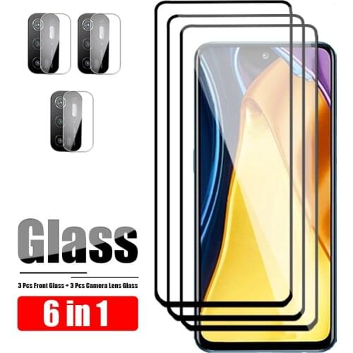 Camera Len Film And Protective Glass For Xiaomi X3 NFC Poco M3 Pro 5G Screen Protector On Poco F3 M F X 3 Front Tempered Glas