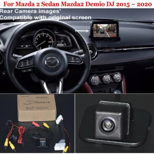 Rear View Camera For Mazda CX-3 CX3 CX 3 KD 2016~2020 / 6V HD CCD Reverse Backup Camera & 28 Pins Adapter cable For OEM Monitor