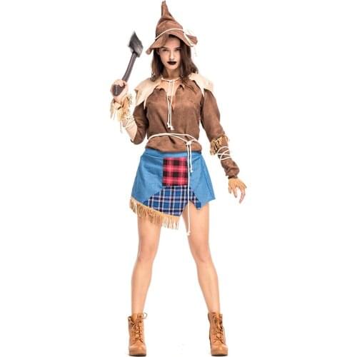 Fantasia Native Hunter Huntress Costume Adult Women Indian Princess Cosplay Halloween Medieval Costume Fancy Party Dress Outfit