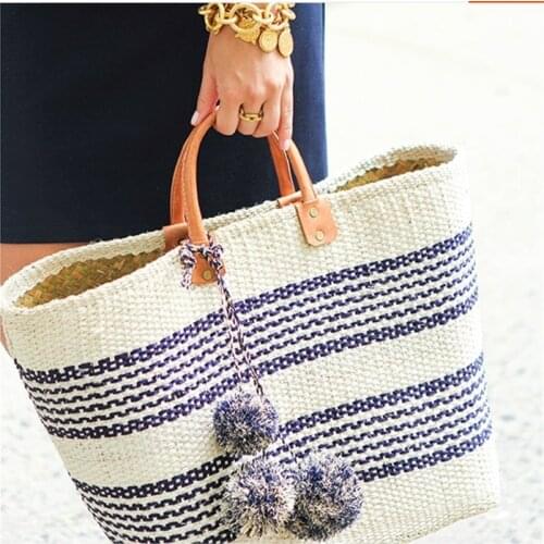Summer Straw Bags For Women Handmade Tassel Beach Bags 2021 Raffia Rattan Woven Handbags Vacation Shoulder Crossbody Bags