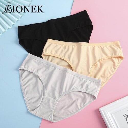 BIONEK Cotton Underwear Women S-XL Panties Fashion Underpants Low-rise Womens Briefs Soft Panty Comfortable Lingerie Knickers