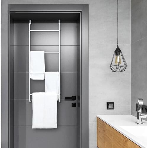 ORZ Bathroom Organizer Shelf Metal Hanging Shelf Towel Coat Clothes Rack Bathroom Storage Hook Bathroom Accessories Towel Holder