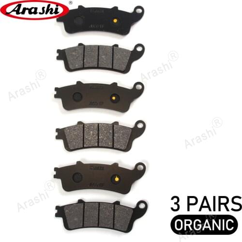 Arashi Front Rear Brake Pads For HONDA GL1800 Goldwing 2006 2007 2008 2009 2010 2011 2012 2013 2014 Motorcycle Discs Pad