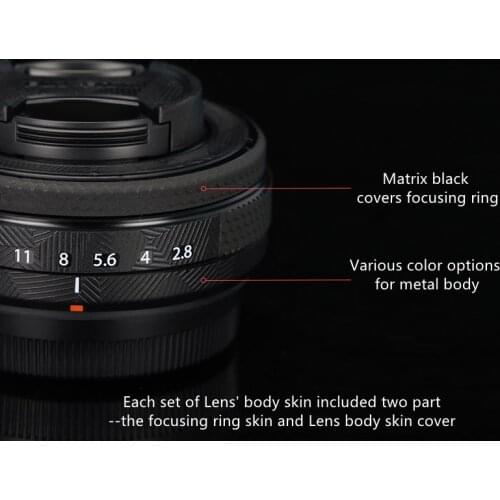XF27F2.8 Premium Decal Skin for FUJIFILM Fujinon XF27mm F2.8 Lens Protector Anti-scratch Cover Film Sticker
