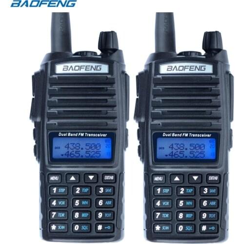 2Pcs Baofeng UV-82 Walkie Talkie CB Radio UV 82 Portable Two Way Radio FM VOX Transceiver Dual Band Long Range UV82 Ham Radios