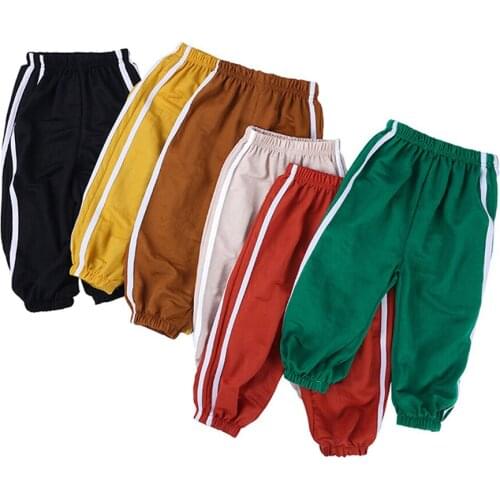 Spring Summer kids clothes Long Pants baby girl fashion Sweatpants Breathable and comfortable baby boy clothes 9 Months-7 Years