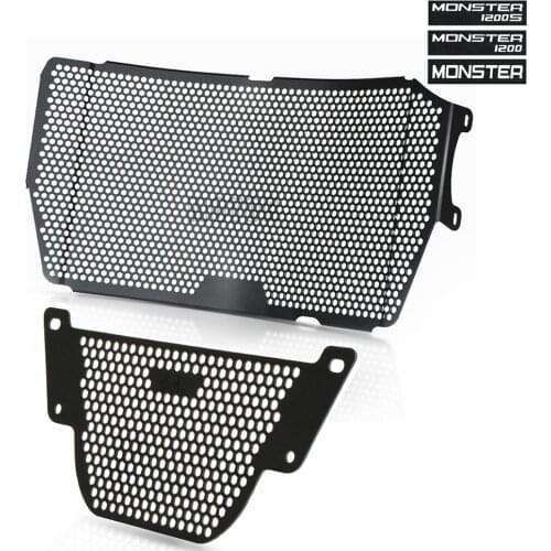 Motorcycle Monster 1200 Radiator Grille Guard Cover And Oil Cooler Guard Set For Ducati Monster1200 2013-2020 Monster 1200 S/R