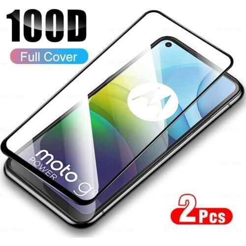 2PCS Full Cover Tempered Glasses On For Motorola Moto G9 Power Screen Protector Glass On For Moto G9 Power Case Phone Film 6.8