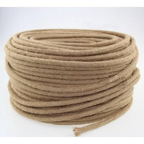 2x0.75mm2 Vintage Hemp Rope Cord Insulation Fabric Wire Textile Cable Retro Cable Electrical Wire