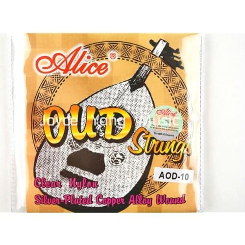 Alice AOD-10/11/12 OUD Strings Clear Nylon Silver-Plated Copper Alloy Wound 10-11-12 String Free Shipping Wholesales