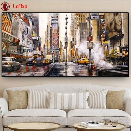Diamond painting Abstract art, city street new 5d diamond embroidery cross stitch full square round 3D DIY graffiti home decor