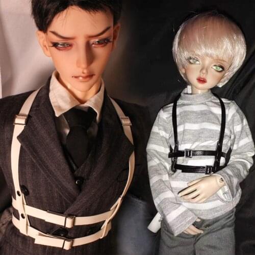 D03-P510 children toy BJD DD SD MSD 1/4 1/3 uncle dolls Photo props Accessoriess white Tie bondage clothing 1pcs