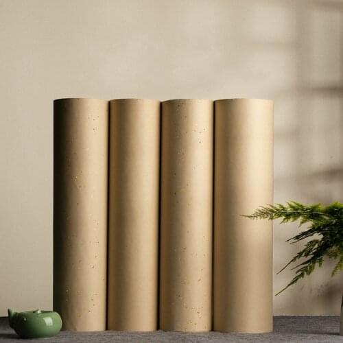 Rolling Chinese Raw Rice Paper Beginner Golden Foils Calligraphy Painting Paper Half-Ripe Bamboo Pulp Xuan Paper Rijstpapier